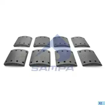 Накладки тормозные SAMPA 096.630-01
