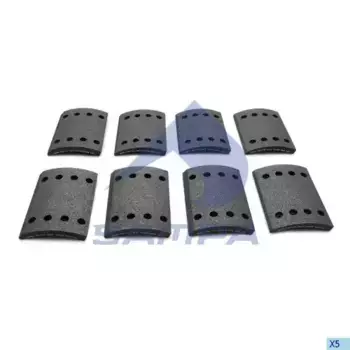 Накладки тормозные SAMPA 096.634-01