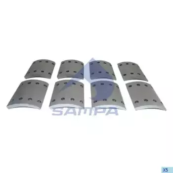 Накладки тормозные SAMPA 096.635-01