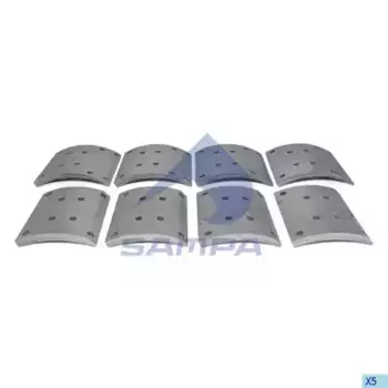 Накладки тормозные SAMPA 096.636-01