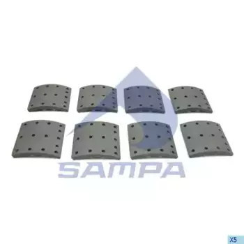 Накладки тормозные SAMPA 096.723-01