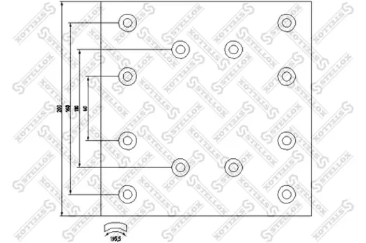 Накладки тормозные STELLOX 85-01249-SX