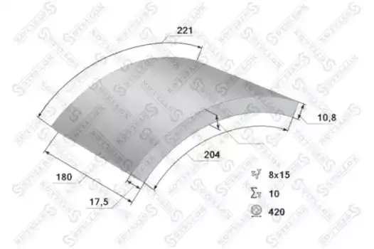 Накладки тормозные STELLOX 85-00901-SX