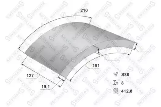 Накладки тормозные STELLOX 85-00913-SX