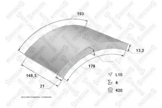 Накладки тормозные STELLOX 85-00942-SX