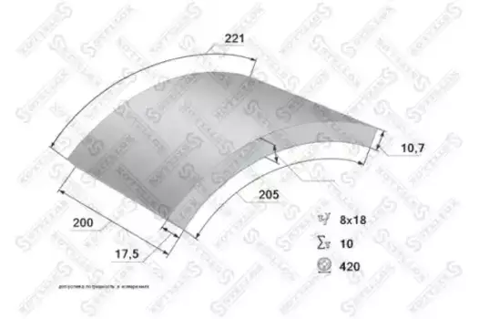 Накладки тормозные STELLOX 85-00958-SX