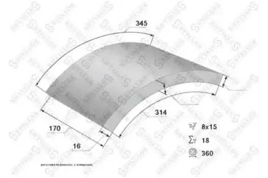 Накладки тормозные STELLOX 85-01015-SX