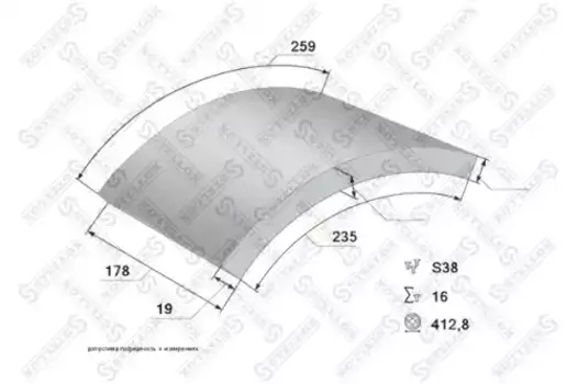 Накладки тормозные STELLOX 85-01086-SX