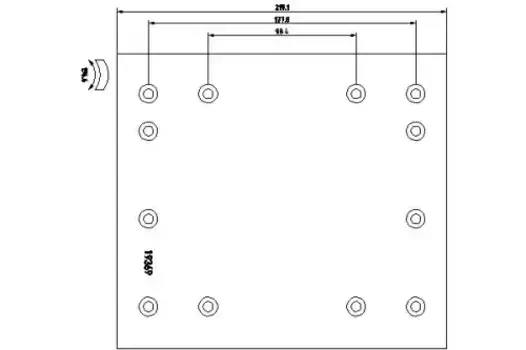 Накладки тормозные TEXTAR 1936912