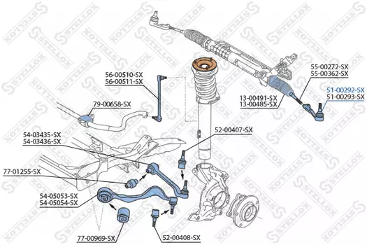 Рулевой наконечник STELLOX 51-00292-SX