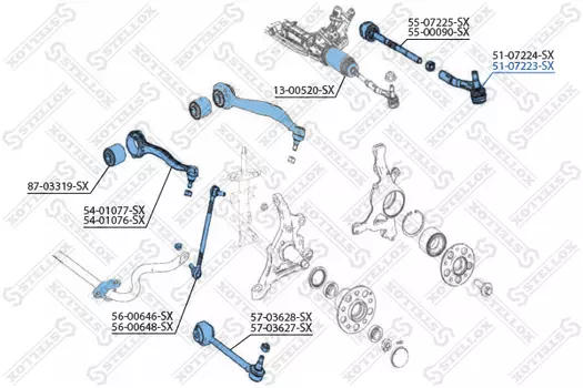 Рулевой наконечник STELLOX 51-07223-SX