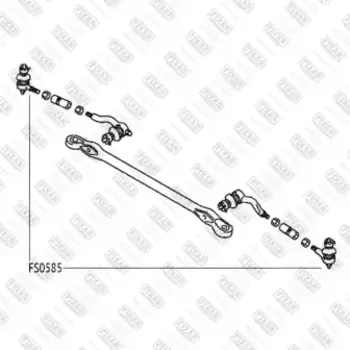 наконечник рулевой тяги!\ Mitsubishi Pajero 91>