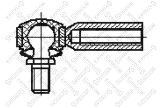 наконечник тяги !крана ур пола верхний (накр) RHT M8x1 M8x1 L=45 \MAN 84-41201-SX STELLOX
