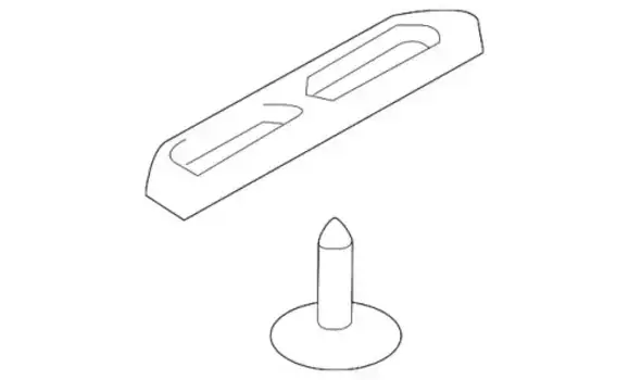 направляющая воздуховода!\ Land Rover LR111065