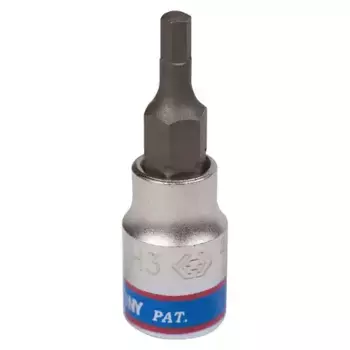 насадка (бита)! торцевая 1/4'', Hex, 3 мм, L = 37 мм\ 203503 KING TONY