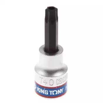 насадка (бита)! торцевая 3/8'', Torx, T40, L = 50 мм, с отверстием\ 302740 KING TONY