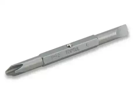 НАСАДКА ДВУХСТОРОННЯЯ PH1/SL5MM 75ММ TOPTUL (FKAA0105)