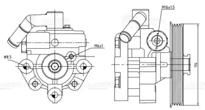 Насос гидроусилителя руля LUZAR LPS 0503