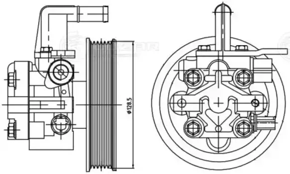 Насос гидроусилителя руля LUZAR LPS 0806