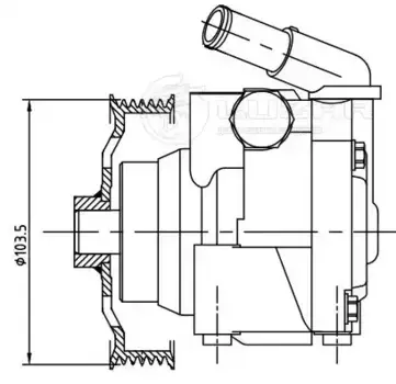 Насос гидроусилителя руля LUZAR LPS 1007
