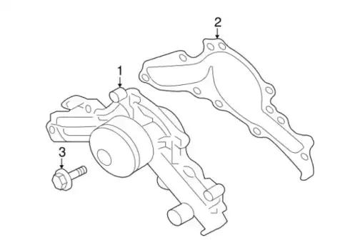 Насос системы охлаждения (помпа) MITSUBISHI 1300A182