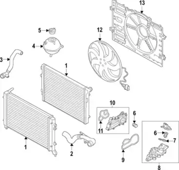 Насос системы охлаждения (помпа) VAG 04E121600CS