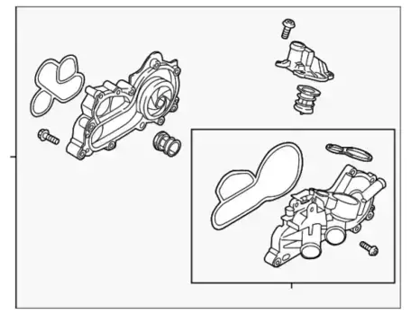 Насос системы охлаждения (помпа) VAG 04E121600CT