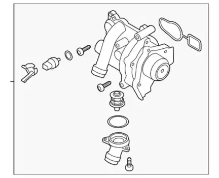 Насос системы охлаждения (помпа) VAG 06H 121 010 A