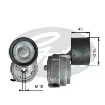 натяжитель ремня! в сборе d74 H46 \MB Axor T38714 GATES