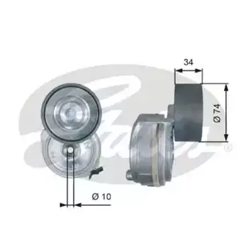 натяжитель ремня в сборе! \ MAN F90/L2000/TGA/TGL/TGM/NG/NU/NM дв.D0834/0836/2066/2866 T38638 GATES