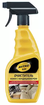 очиститель кожи! с кондиционером, 500мл спрей\ АС-855 ASTROHIM