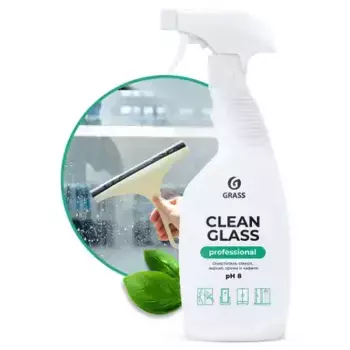 очиститель стекол и зеркал! 'Clean Glass' Professional (флакон 600мл)\ 125552 GRASS