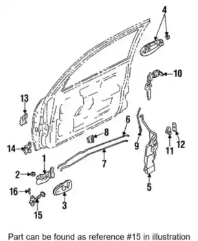 Ограничитель открывания двери авто MITSUBISHI MR473234