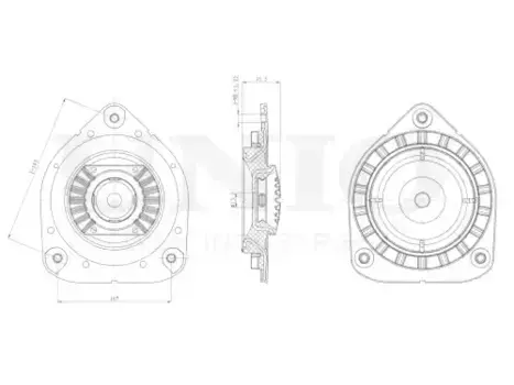 Опора амортизатора передняя RMP-13143 UNIO