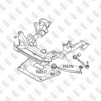 опора шаровая!\ BMW X3 E83 04>