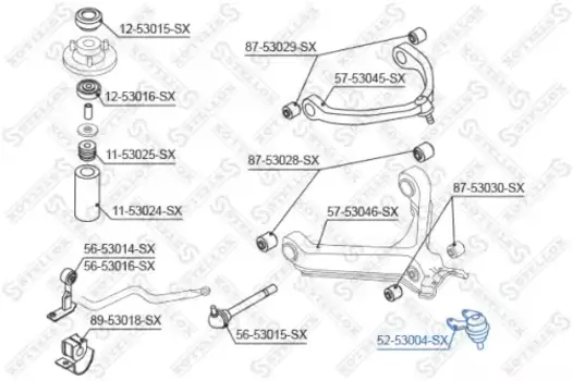 Шаровая опора STELLOX 52-53004-SX