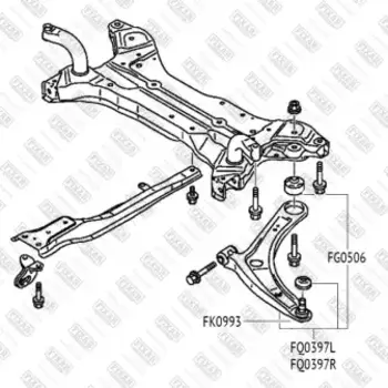 опора шаровая!\ Mitsubishi Lancer/Outlander 03>