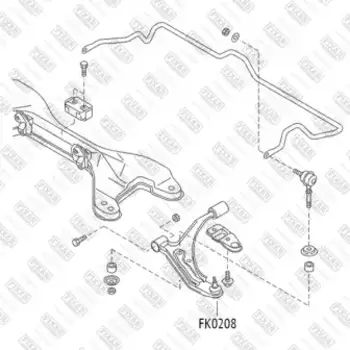 опора шаровая!\ Nissan Sunny/100NX 90>