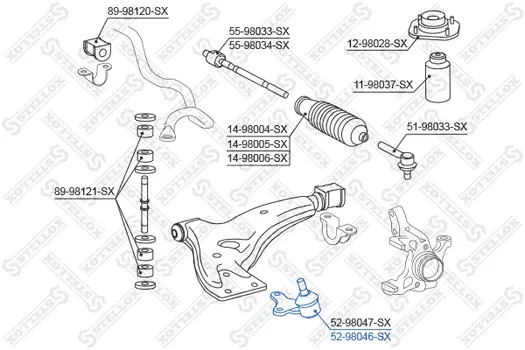 Шаровая опора STELLOX 52-98046-SX
