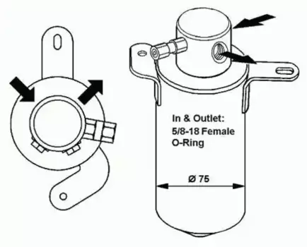 осушитель кондиционера!\ MB W202 1.8i 93-05