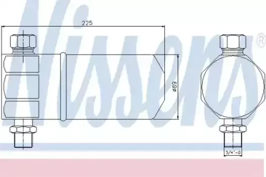 Осушитель кондиционера NISSENS 95115