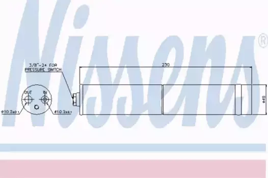 Осушитель кондиционера NISSENS 95383