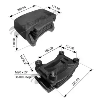 Отбойник рессоры MANSONS 400.513