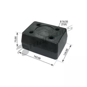 отбойник! резиновый 125x165x70\ Schmitz 120.414 MANSONS