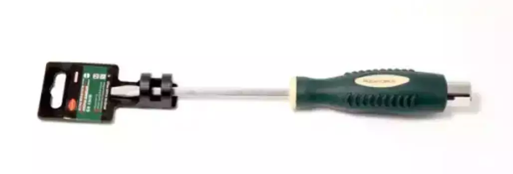 отвертка! шлицевая силовая магнитная под ключ ''Profi'' S2 SL5.5х100мм, на пласт. держ.\ RF-70255100 ROCK FORCE