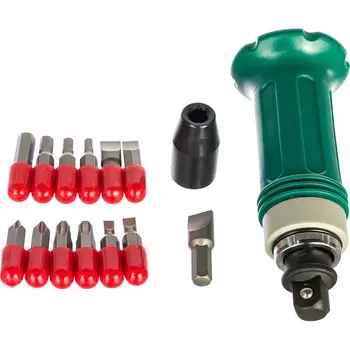 отвертка ударная! SL 5,6,8,10,12мм PH 1,2,3,4 Hex 4,5,6,8, 14 предметов\ AG010138 JONNESWAY