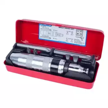 отвёртка ударная! с принадлежностями 5/16' 8 пр. KING TONY\ 4108FR