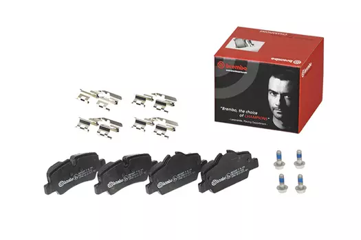 Тормозные колодки дисковые задняя ось BREMBO P 06 090