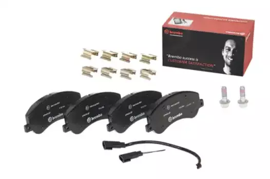 Тормозные колодки дисковые передняя ось BREMBO P 24 064