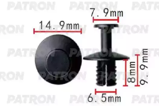 P37-1491 КЛИПСА ПЛАСТМАССОВАЯ BMW ПРИМЕНЯЕМОСТЬ КУЗОВ - БАМПЕР, ПОРОГ, ЗАЩИТА, PATRON